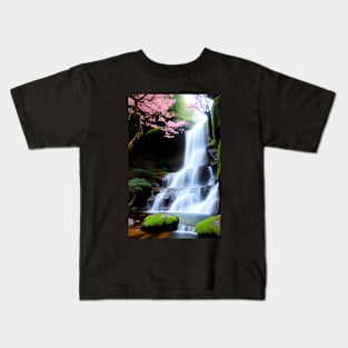 Zen Waterfall Kids T-Shirt